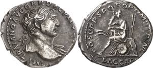(108 d.C.). Trajano. Denario. (Spink 3136 ... 