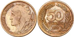 1937. II República. 50 céntimos. (AC. 24). ... 