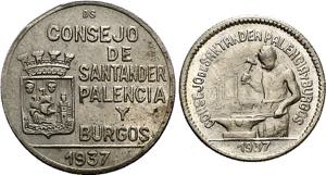Santander, Palencia y Burgos. 50 céntimos y ... 