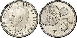 1975*80. Juan Carlos I. 5 pesetas. (AC. 40). ... 