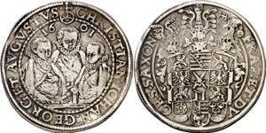 Alemania. Sajonia. 1601. Christian II, Juan ... 