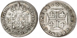 Azores. 1795. María I. 75 reis. (Kr. 6). ... 