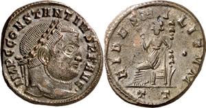 (305 d.C.). Constancio I, Cloro. Ticinum. ... 