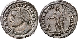 (303-305 d.C.). Galerio Maximiano. Lugdunum. ... 