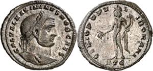 (305-307 d.C.). Maximino II, Daza. Heraclea. ... 