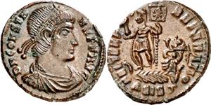 (348-349 d.C.). Constante. Siscia. AE 19. ... 