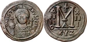 (527-565). Justiniano I. Cyzicus. Follis. ... 