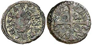 1622. Felipe IV. Barcelona. 1 diner. (Cal. ... 