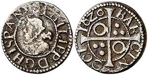 1626. Felipe IV. Barcelona. 1/2 croat. (Cal. ... 
