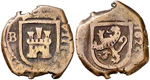 1625. Felipe IV. Burgos. 8 maravedís. (Cal. ... 