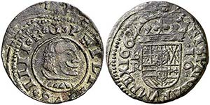 1662. Felipe IV. Burgos. R. 16 maravedís. ... 