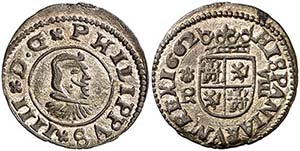 1662. Felipe IV. Coruña. R. 8 maravedís. ... 
