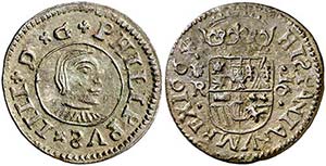1664/3. Felipe IV. Coruña. R. 16 ... 