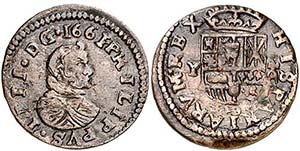 1661. Felipe IV.  (Madrid). Y. 16 ... 