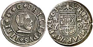 1663. Felipe IV. M (Madrid). Y. 16 ... 