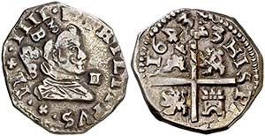 163 (sic) Felipe IV.  (Madrid). B. 2 reales. ... 
