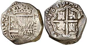 1639. Felipe IV.  (Madrid).  BI. 8 reales. ... 