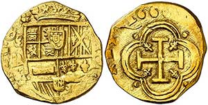 1660. Felipe IV.  (Madrid). A/R. 4 escudos. ... 