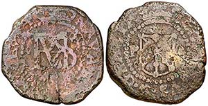 1644. Felipe IV. Pamplona. 4 cornados. (Cal. ... 