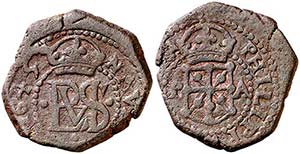 1645/4. Felipe IV. Pamplona. 4 cornados. ... 
