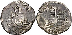 1657. Felipe IV. Potosí. E. 2 reales. (Cal. ... 