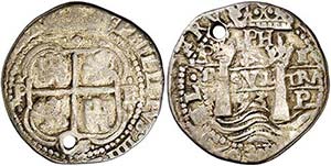 1653. Felipe IV. Potosí. E. 4 reales. (Cal. ... 