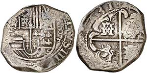 1631. Felipe IV. Potosí. (T). 8 reales. ... 