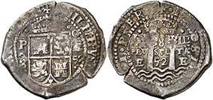 1652. Felipe IV. Potosí. E. 8 reales. (Cal. ... 