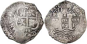 1652. Felipe IV. Potosí. E. 8 reales. (Cal. ... 