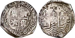 1657. Felipe IV. Potosí. E. 8 reales. (Cal. ... 
