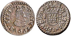 1661. Felipe IV. Trujillo. M. 4 maravedís. ... 