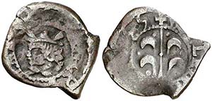 1655. Felipe IV. Valencia. 1 diner. (Cal. ... 