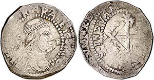 (166...). Felipe IV. Cagliari. 5 reales. ... 