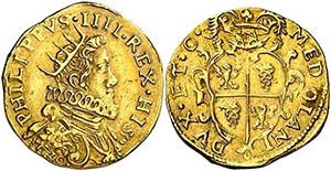 1630. Felipe IV. Milán. Doble doppia / ... 