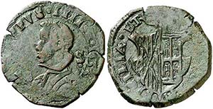1633. Felipe IV. Nápoles. S. 1 grano. (Vti. ... 