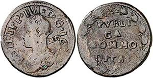 1622. Felipe IV. Nápoles. MC. 1 pública. ... 