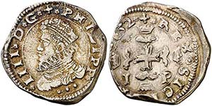 1632. Felipe IV. Messina. I-P. 3 tari. (Vti. ... 