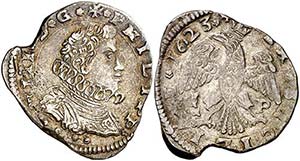 1623. Felipe IV. Messina. I-P. 4 tari. (Vti. ... 