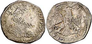 1646. Felipe IV. Messina. IP-MP. 4 tari. ... 