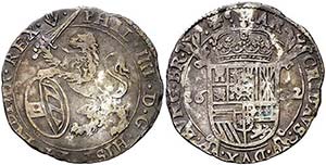 1622. Felipe IV. Amberes. 1 escalín. (Vti. ... 