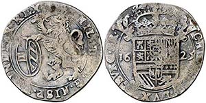 1625. Felipe IV. (Amberes). 1 escalín. ... 