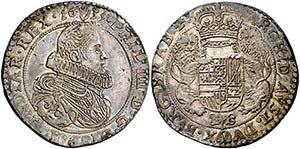 1635. Felipe IV. Amberes. 1/2 ducatón. ... 