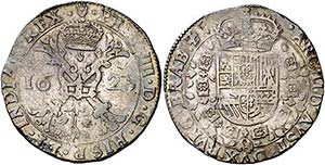1625. Felipe IV. Amberes. 1 patagón. (Vti. ... 