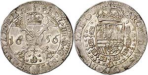 1656. Felipe IV. Amberes. 1 patagón. (Vti. ... 