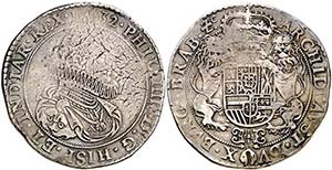 1632. Felipe IV. Amberes. 1 ducatón. (Vti. ... 