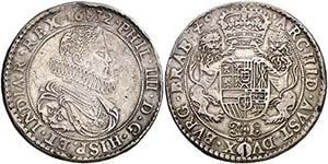 1632. Felipe IV. Amberes. Doble ducatón. ... 