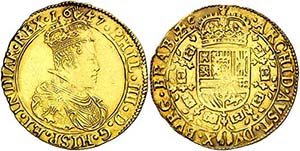 1647. Felipe IV. Amberes. Doble soberano. ... 