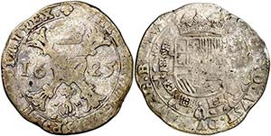 1625. Felipe IV. Bruselas. 1 patagón. (Vti. ... 