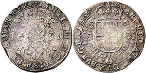 1631. Felipe IV. Bruselas. 1 patagón. (Vti. ... 
