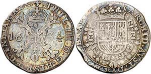 1634. Felipe IV. Bruselas. 1 patagón. (Vti. ... 